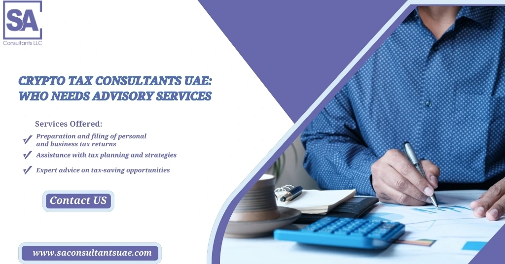 Expert Crypto Tax Consultants UAE offering compliant tax planning, reporting, and advisory services to help individuals and businesses manage digital assets efficiently.
