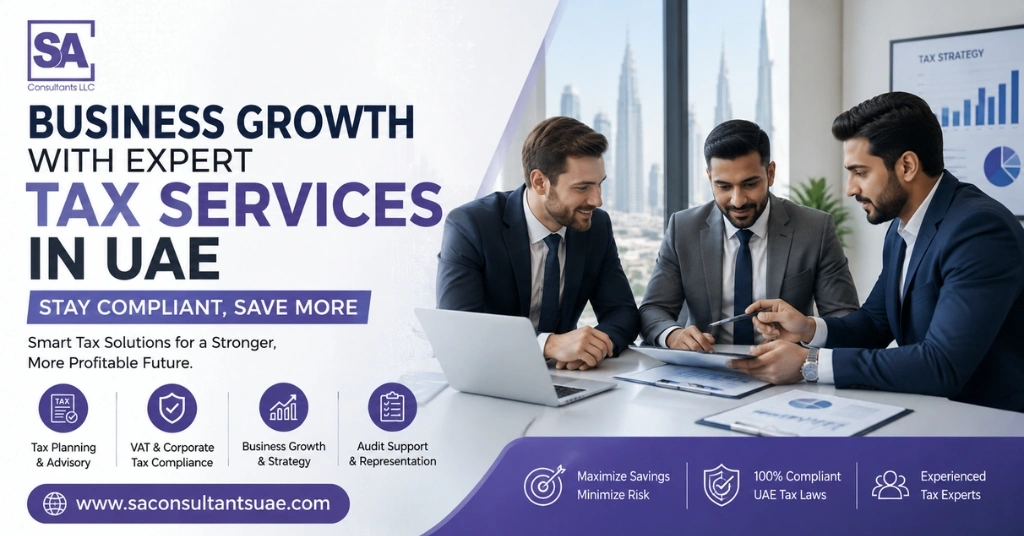 Expert tax services in the UAE for VAT registration, tax filing, compliance, and advisory. Ensure accuracy, avoid penalties, and grow with confidence.