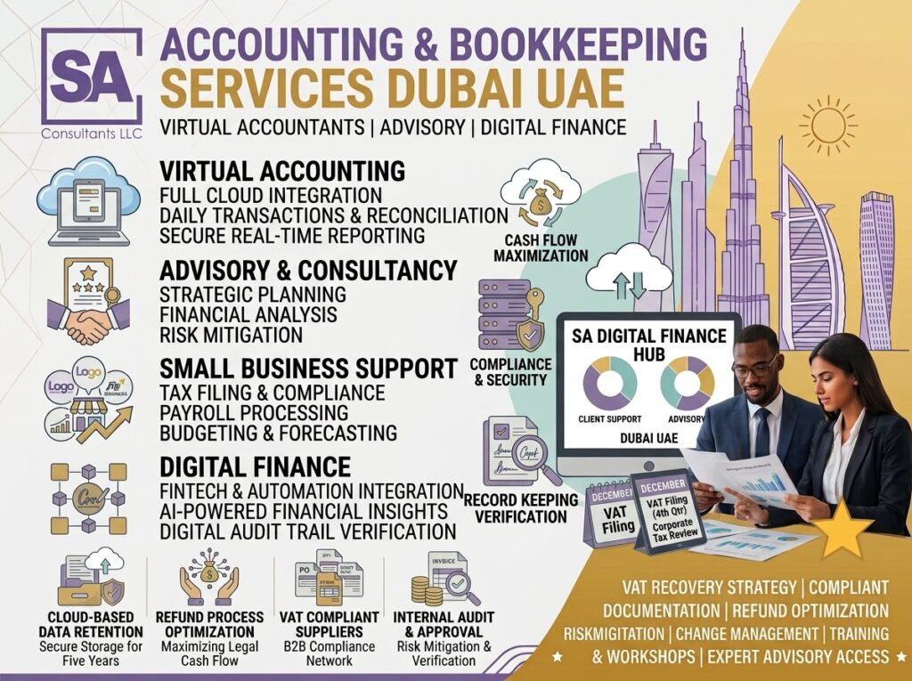 Accounting and Bookkeeping Services in Dubai UAE: Virtual Accountants, Advisory and Digital Finance