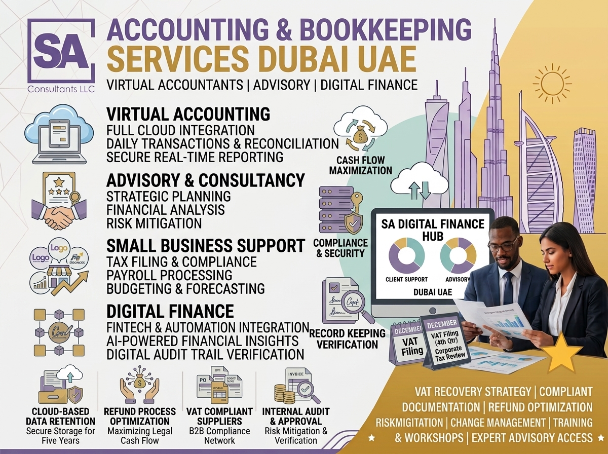Accounting and Bookkeeping Services in Dubai UAE: Virtual Accountants, Advisory and Digital Finance