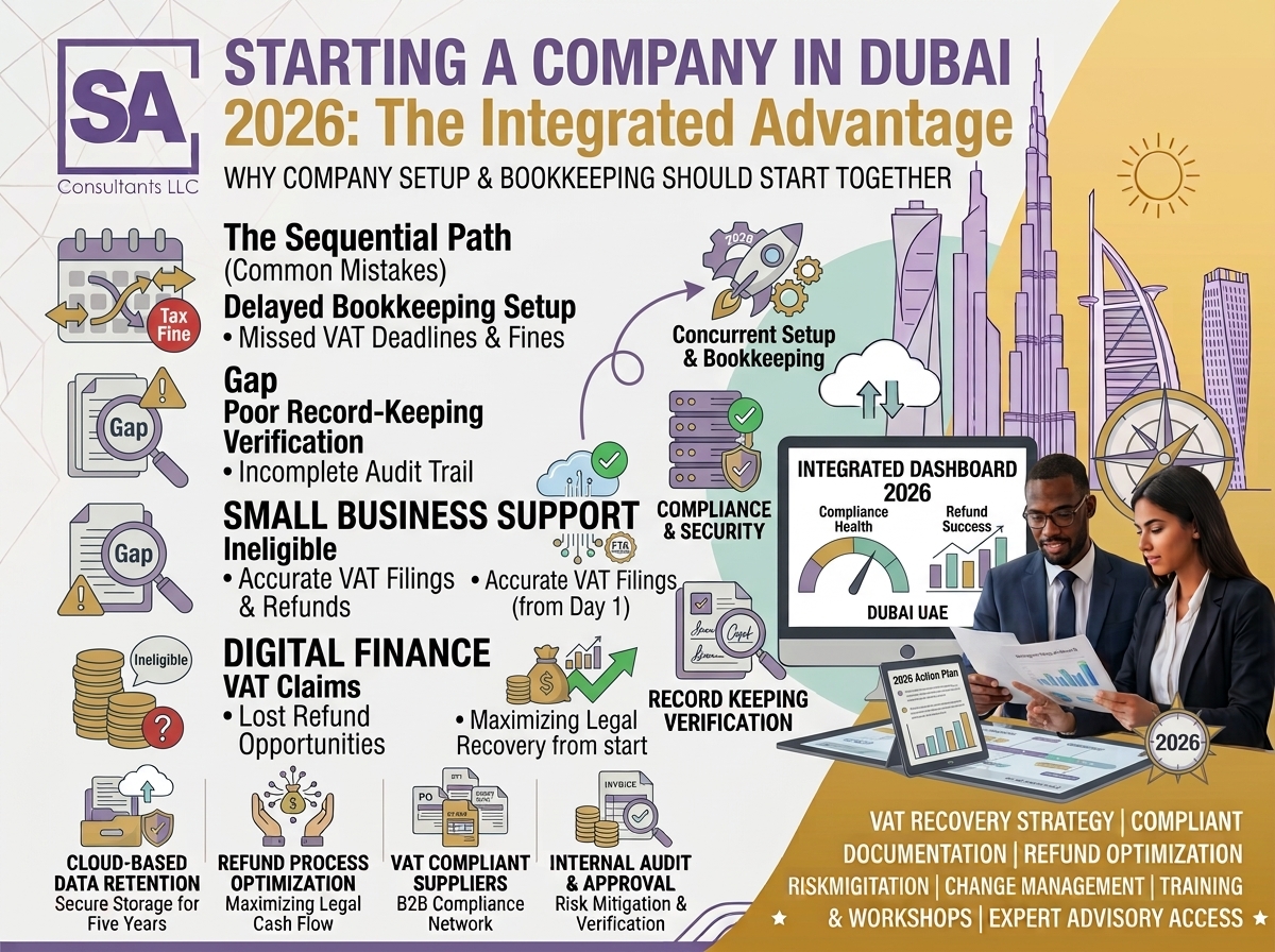 Starting a Company in Dubai in 2026? Why Company Setup and Bookkeeping Should Start Together