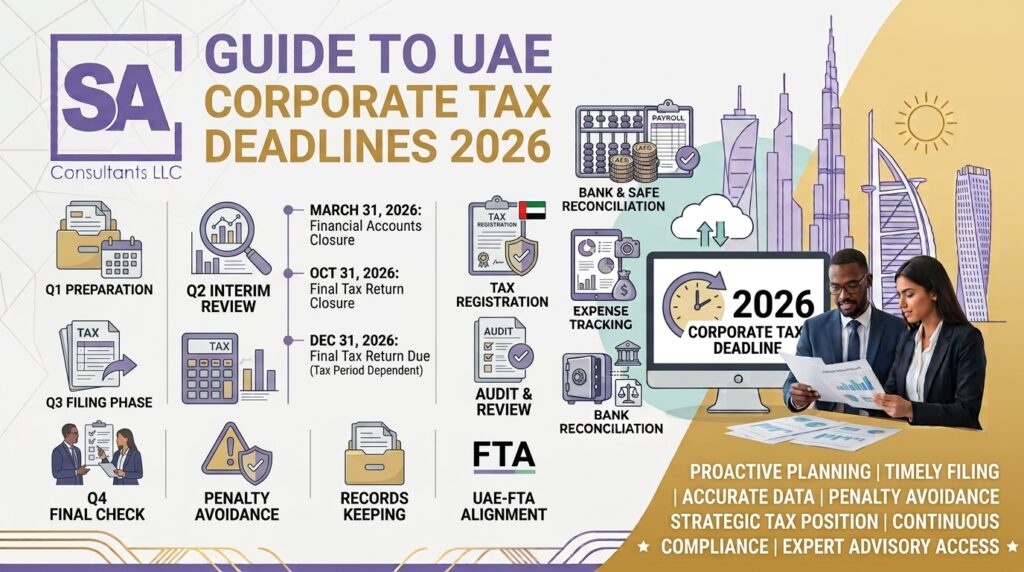 UAE Corporate Tax deadline 2026 accounting and bookkeeping checklist