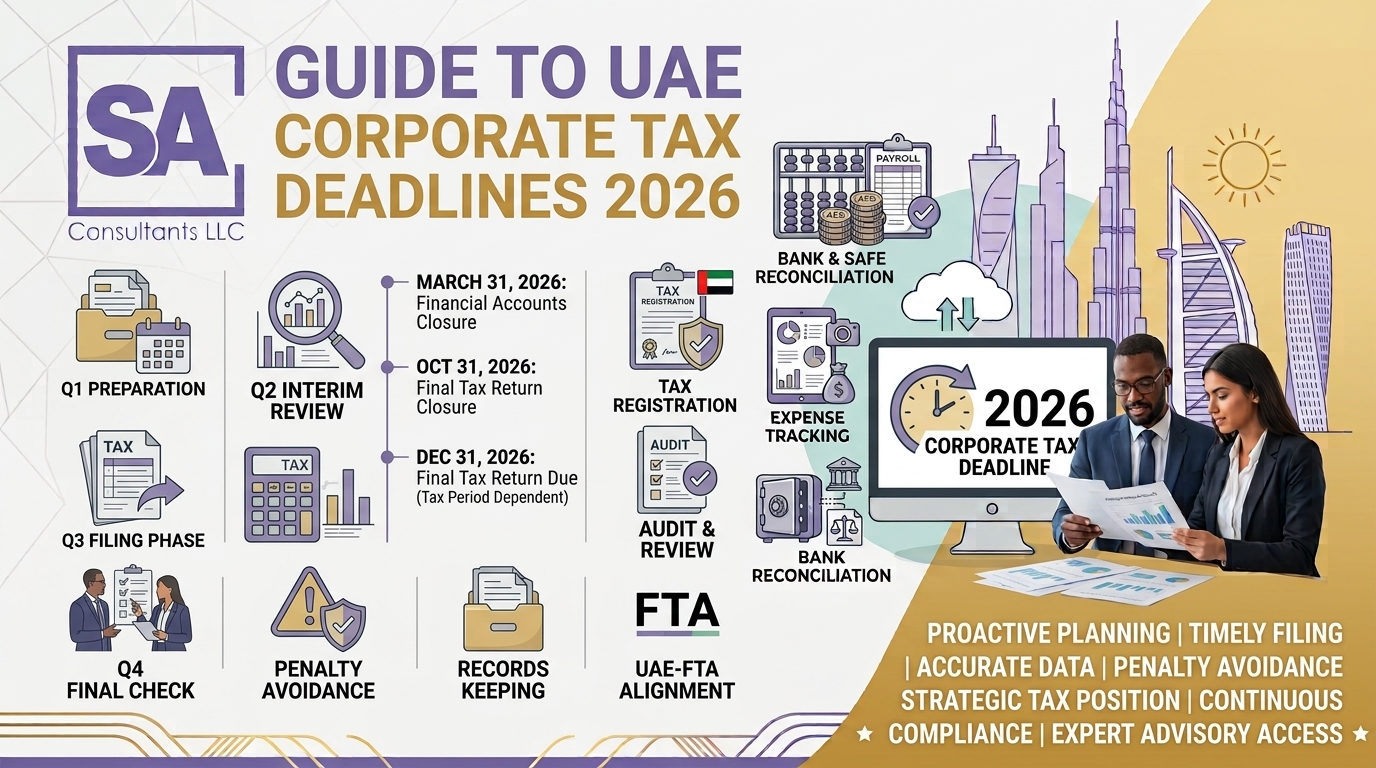 UAE Corporate Tax deadline 2026 accounting and bookkeeping checklist