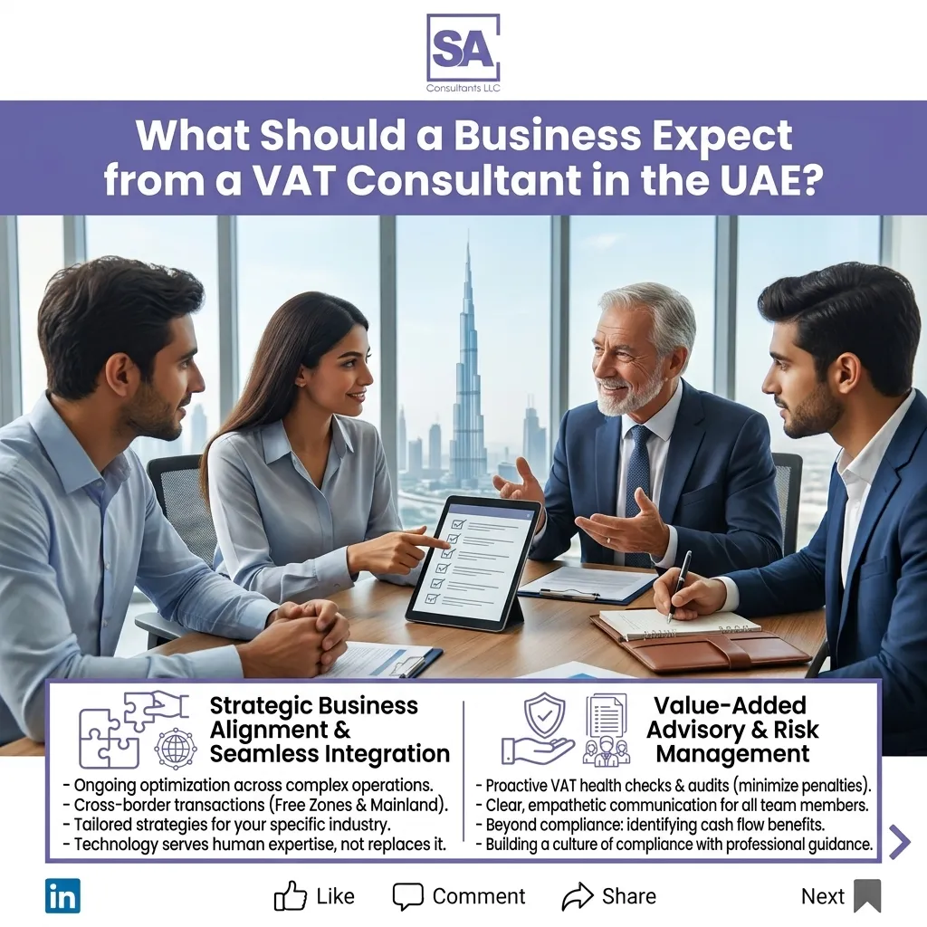 What Should a Business Expect From a VAT Consultant in the UAE
